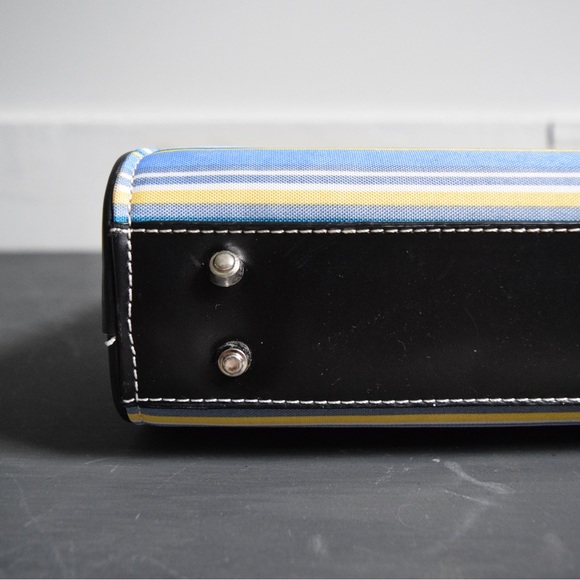 VINTAGE Kate Spade New York Multicolour Striped Handbag Y2K Retro Purse Designer - Picture 12 of 16